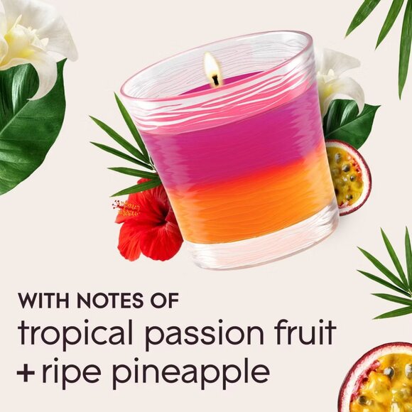 Glade Candles 2-Pack – Hawaiian Breeze & Vanilla Passion Fruit | 4.08oz Each - Picture 2 of 4